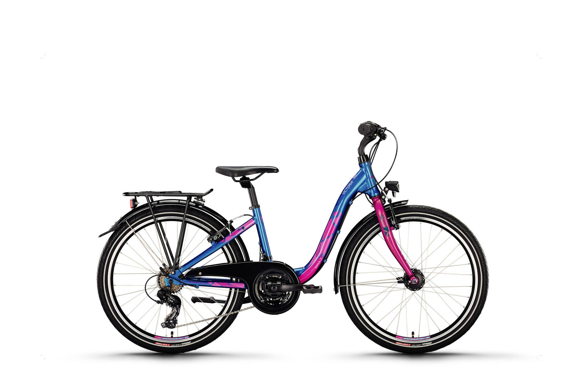Vélo pour jeunes Victoria eqola 2 mod. 24 vélos vict.eqola 2 24 34 entrée basse 21sp voiture.bleu