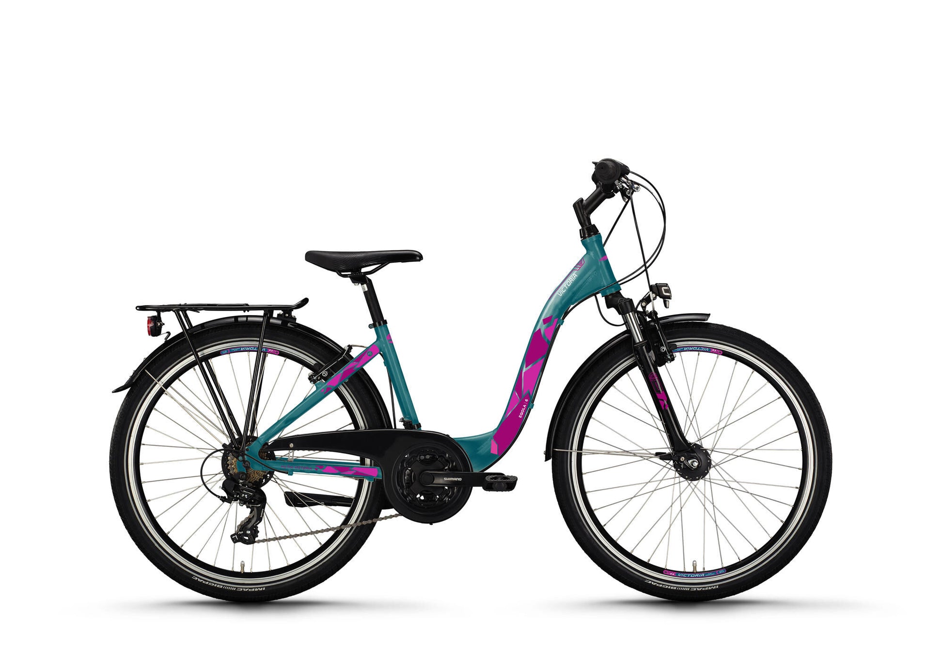 Vélo pour jeunes Victoria eqola 6 mod. 24 vélos vict.eqola 6 26 38 entrée basse 21sp voiture.bleu