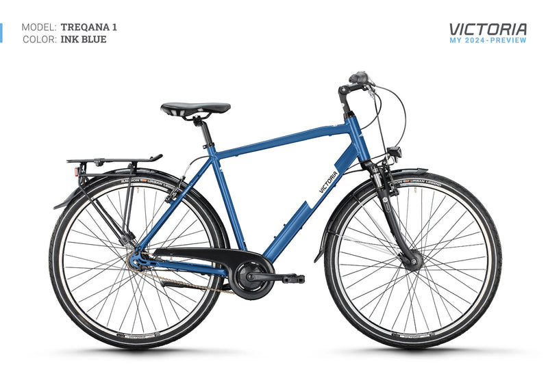 Vélo de trekking Victoria treqana 1 mod. 24 vélos vict.treqana 1 28 58 diam. 7sp d'encre bleue