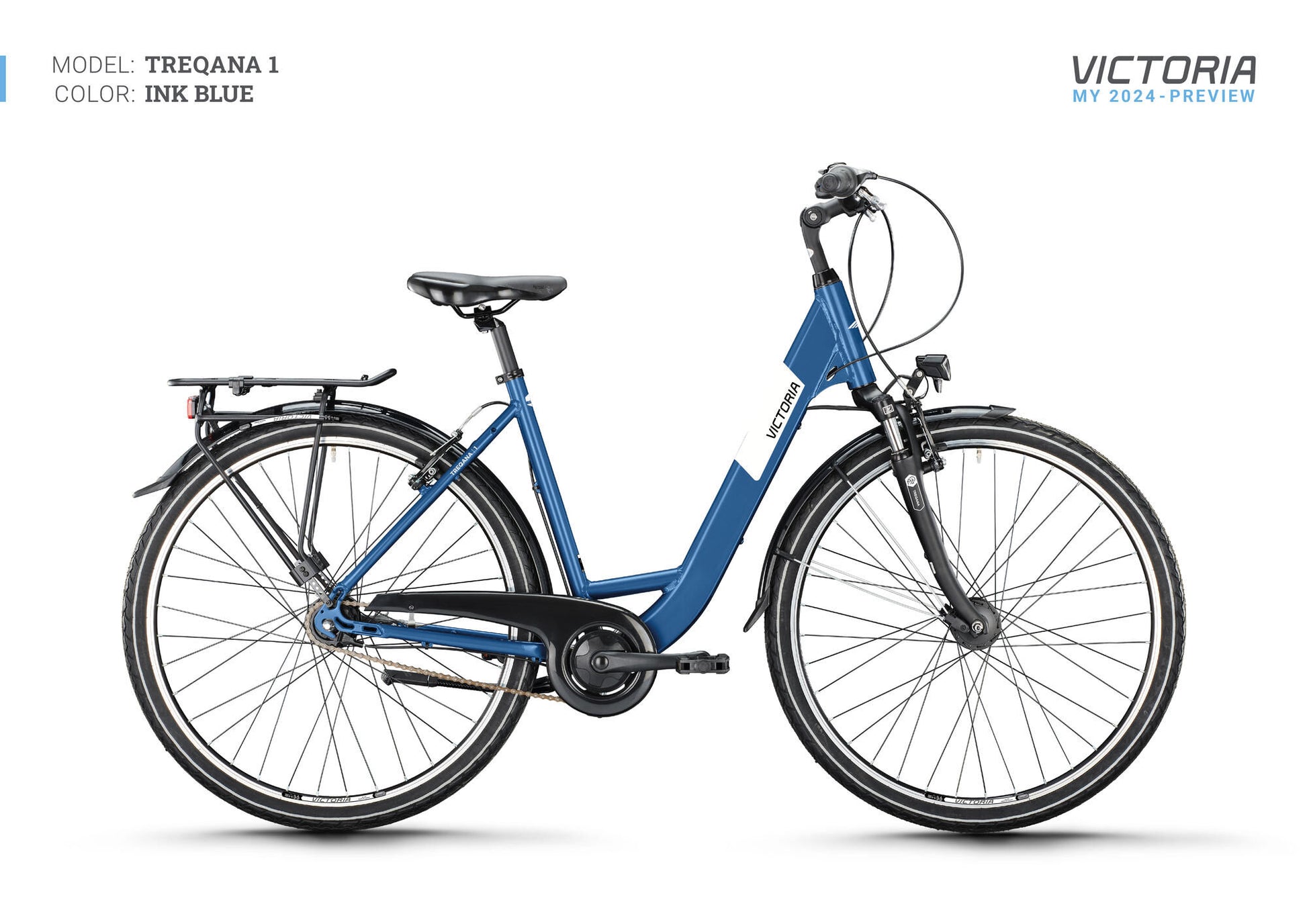 Vélo de trekking Victoria treqana 1 mod. 24 vélos vict.treqana 1 28 55 wave 7sp encre bleu
