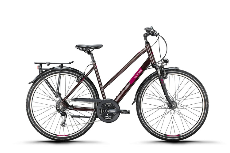 Vélo de trekking Victoria treqana 2 mod. 24 vélos vict.treqana 2 28 46 escaliers. 24 cuillères à café de brun rosé