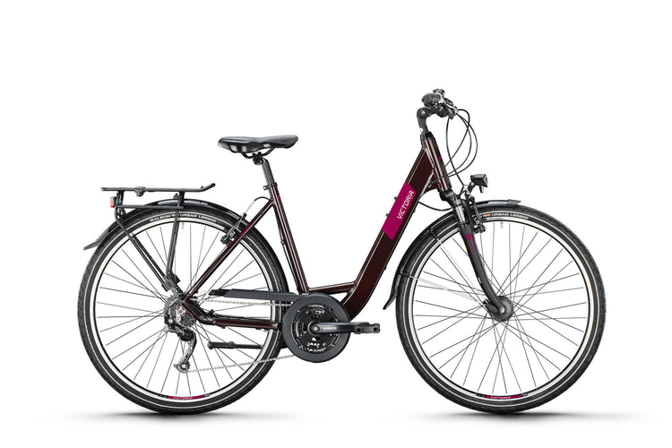 Victoria Trekking Bike Treqana 2 Mod. 24 vélo Vict.Treqana 2 28 51 Wave 24sp Rosso Brown