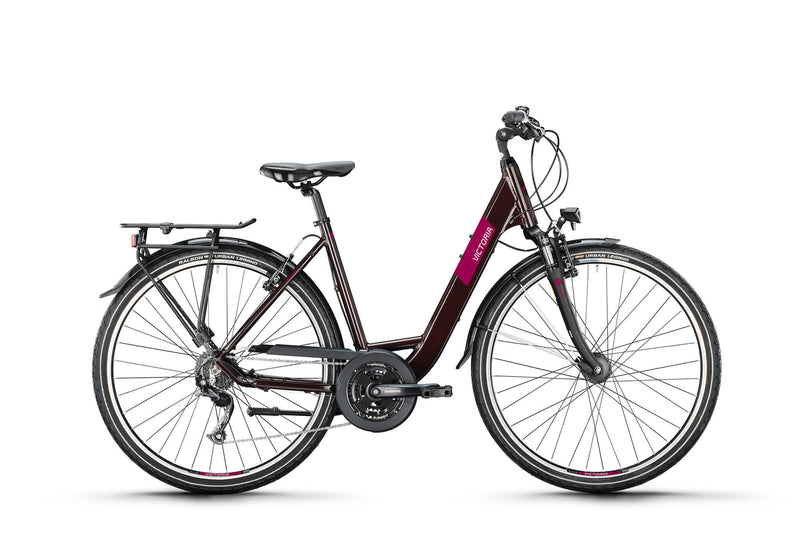Victoria Trekking Bike Treqana 2 Mod. 24 vélo Vict.Treqana 2 28 46 Wave 24sp Rosso Brown