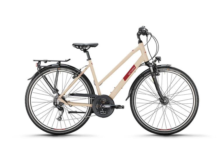 Vélo de trekking Victoria treqana 2 mod. 24 vélos vict.treqana 2 28 56 escaliers. 24sp gris beige