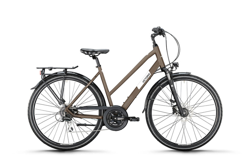 Vélo de randonnée Victoria treqana 4 mod. 24 vélos vict.treqana 4 28 51 escaliers. 24sp gris terre