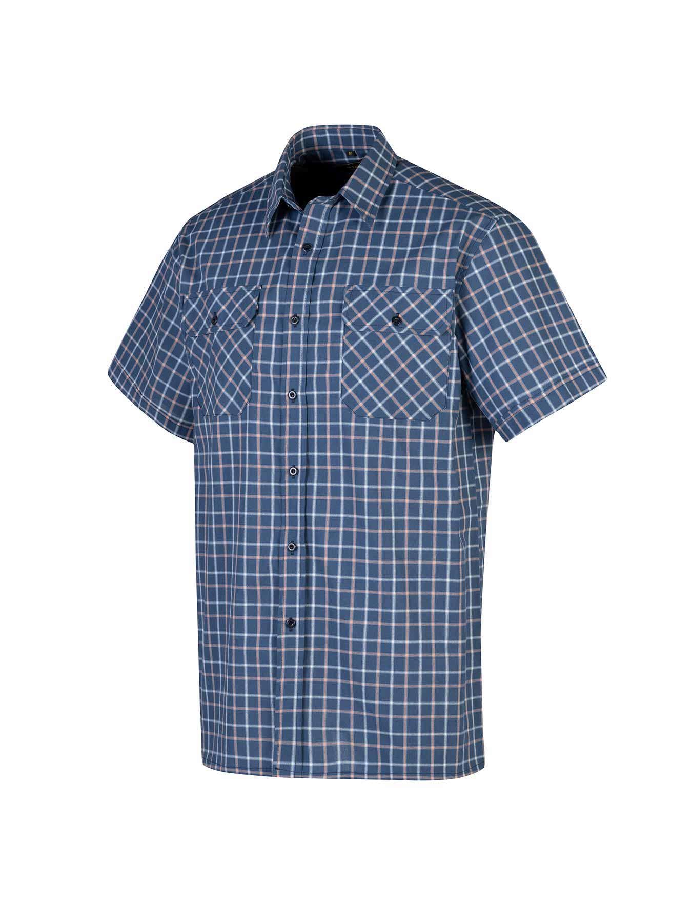 Storvik chemise à carreaux manches courtes design à carreaux 44 xxxxl