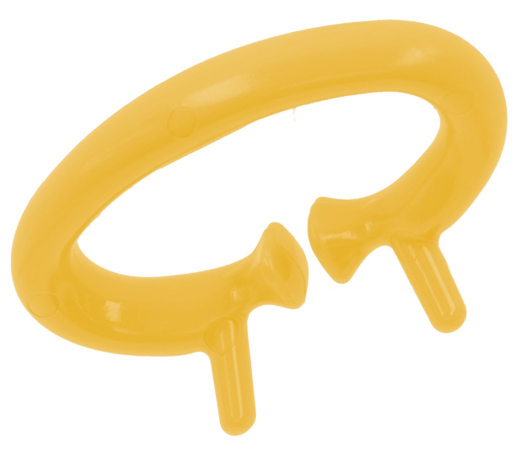 Anneau anti-perforation plastique suceur vache pinky