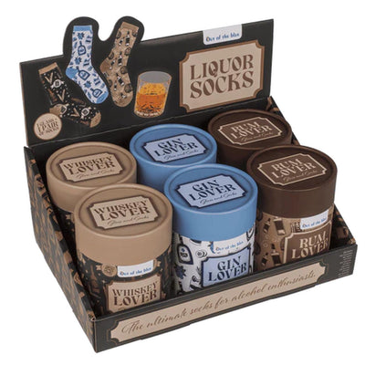 Coffret cadeau Out of the blue verre à boire 280ml avec chaussettes