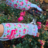 Keron gant d'ortie rose mt8m rosegarden manchette longue