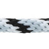Corde de cou mustang mousqueton crochets argent-noir-blanc