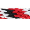 Corde de cou mustang mousqueton crochet rouge noir blanc