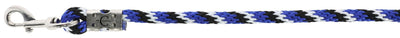 Mousqueton longe mustang bleu royal noir blanc