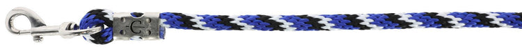 Mousqueton longe mustang bleu royal noir blanc