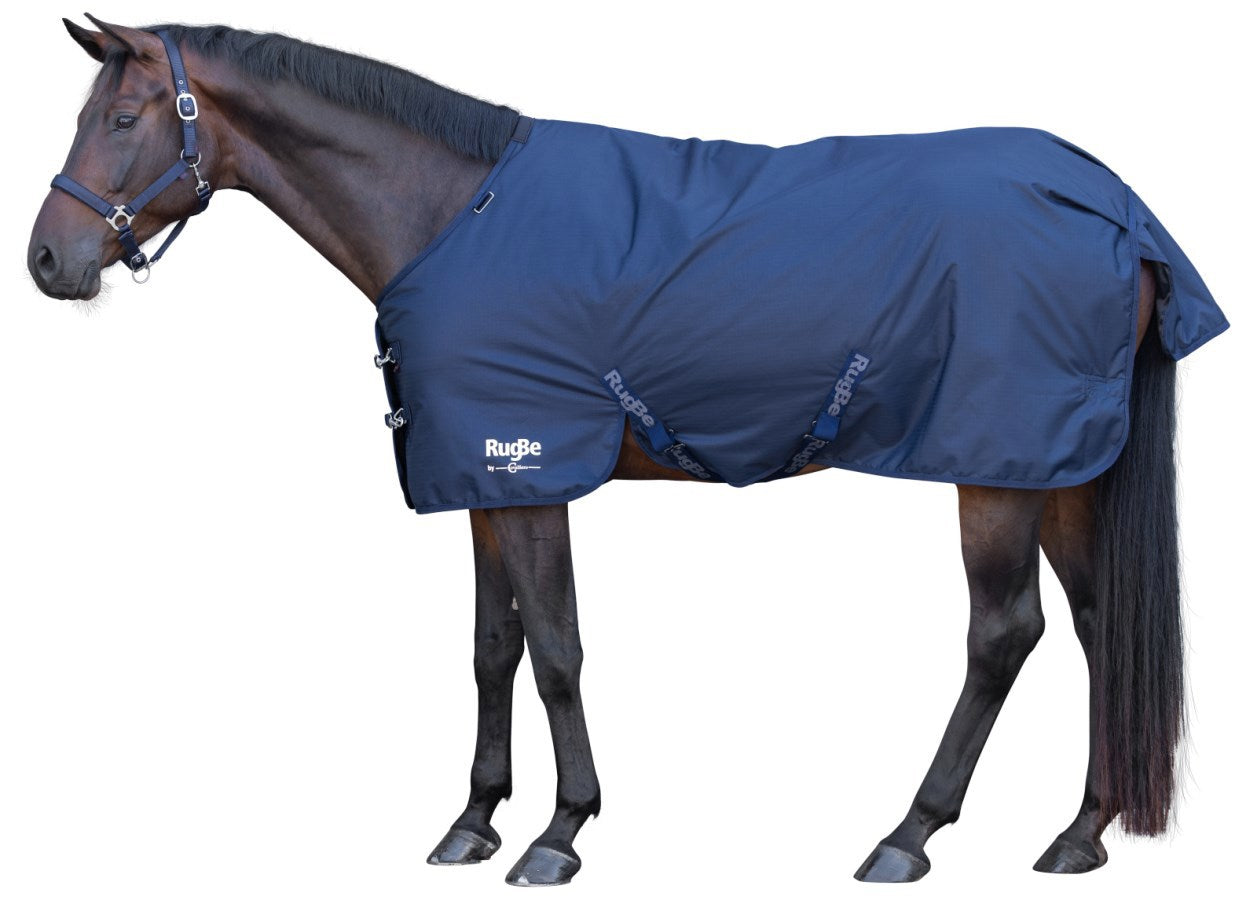Tapis d'extérieur pour chevaux marine 135cm gris