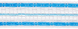Ako Platinumline ruban d'avertissement 20 mm blanc-bleu 200 m - afbeelding 2