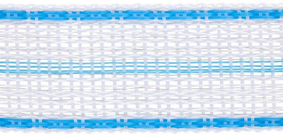 Ako Platinumline ruban d'avertissement 40 mm blanc et bleu 200m