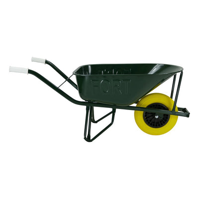 Fort products brouette 80l plaque double fond peinte plus roue