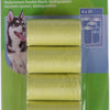Sacs à déjections canines vert 4x20pcs biodégradables