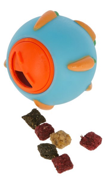 Balle snack pour rongeurs bleue