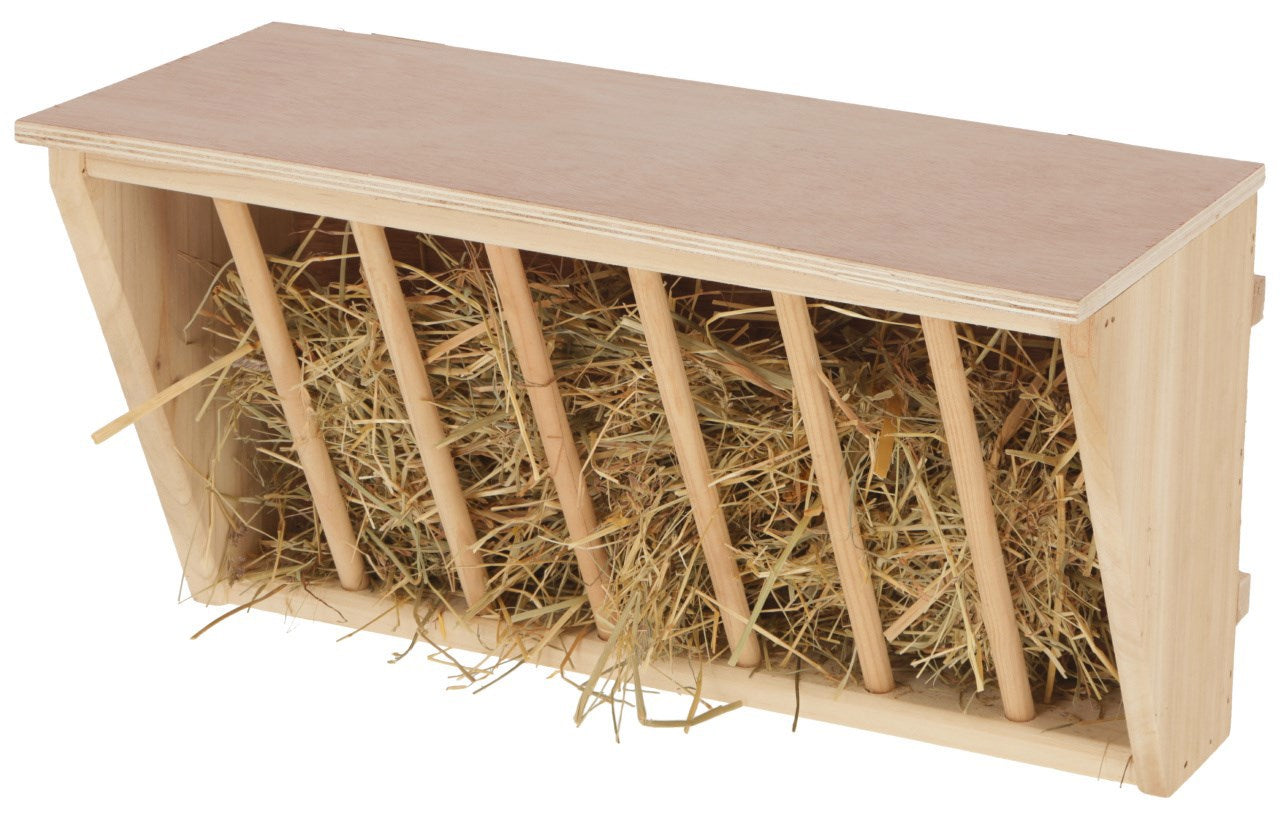 Râtelier à foin Kerbl avec planche d'assise 37 x 17 x 20 cm