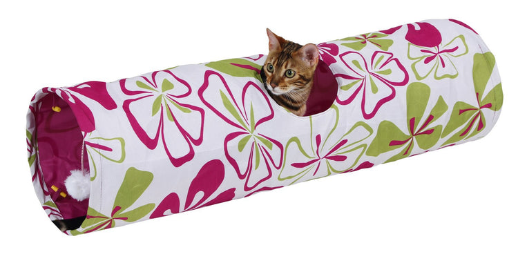 Tunnel à fermeture éclair en nylon fleur %c3%b8 25 x 90 cm