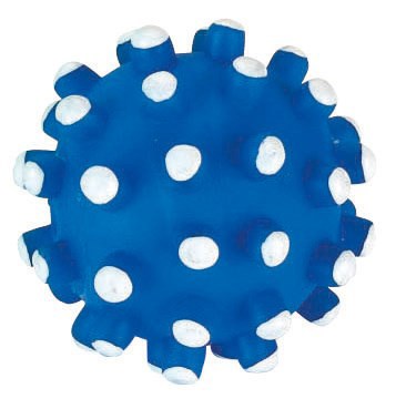 Balle jouet en vinyle env. 12 cm avec clous couineurs