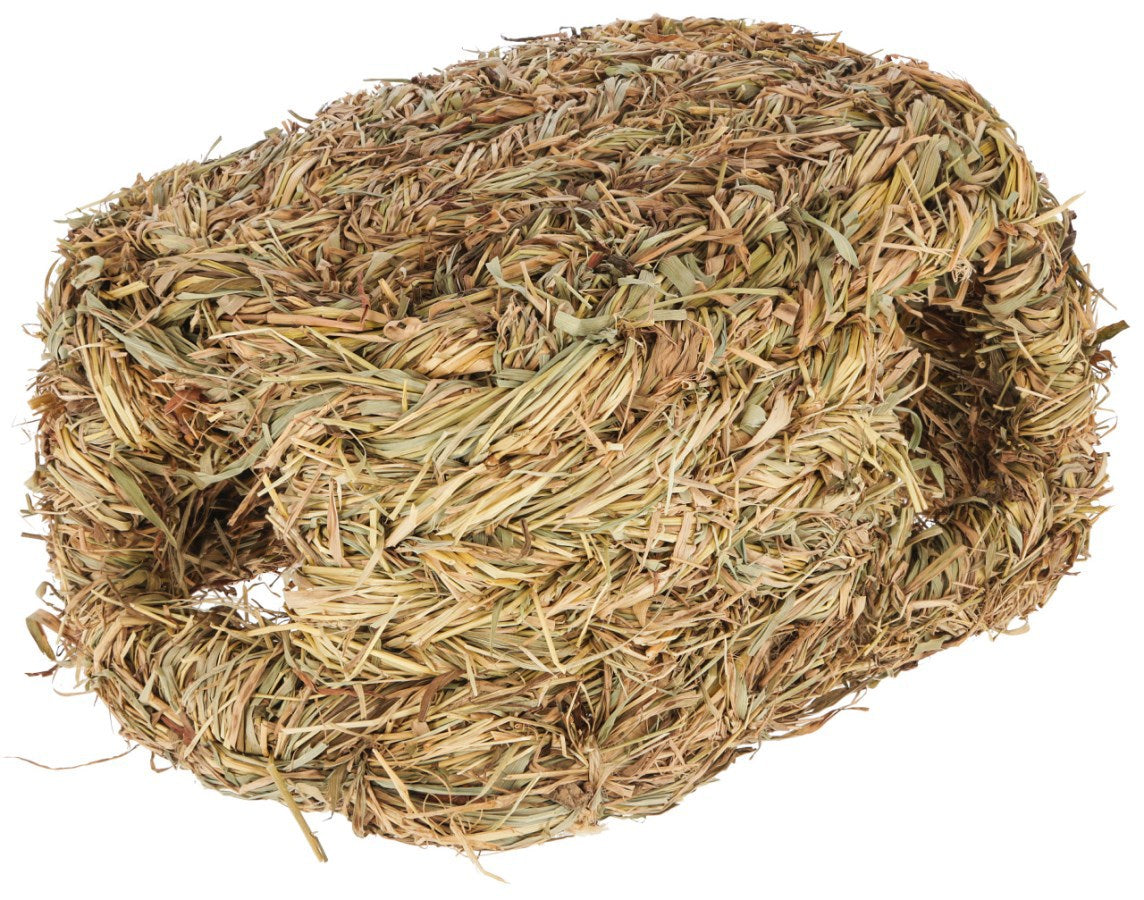 Cabane en herbe Kerbl avec 2 trous de 28 cm de long