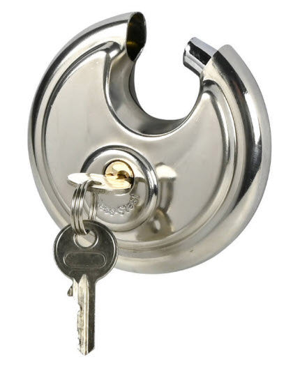 Produits cadenas disque lock 90mm plus 2 clés