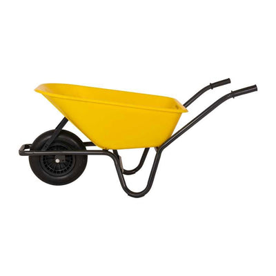 MM products brouette 85l récipient en plastique jaune base de gel ged