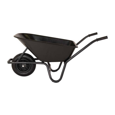 Mm products brouette 85l récipient en plastique noir base gel ged