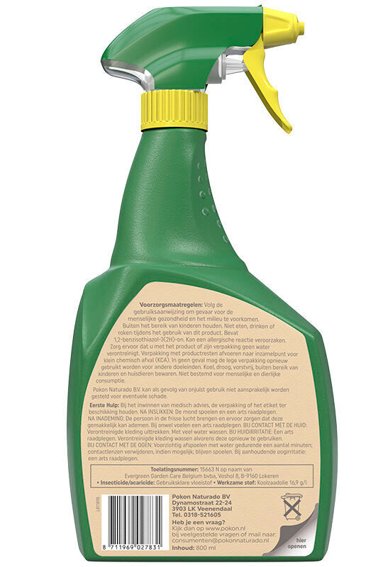 Pokon bio spray anti-insectes 800ml polysect gyo spray