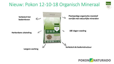 Engrais de jardin Pokon 12 10 18 675kg minéral organique