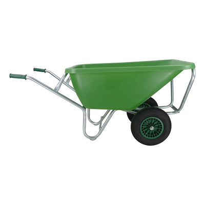 Fort products brouette FS 200L base galvanisée verte 2 roues pneumatiques