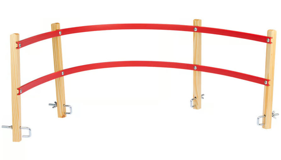 Dossier en plastique pour luge en bois