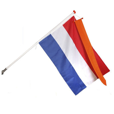 Mât avec le bouton orange