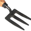 La fourchette de jardin junior blanche avec un manche en bois de 100mm dewhite