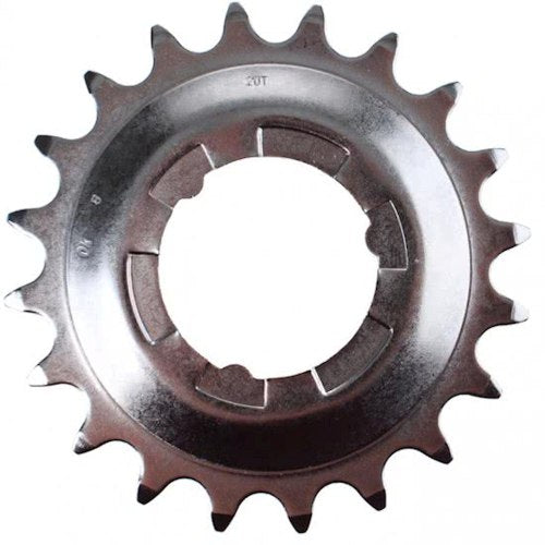 Pignon Shimano 20T moyeu interne argenté