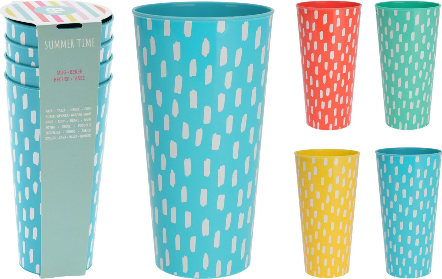 Excellent ensemble de gobelets pour articles ménagers, 4 pièces, 400ml, en plastique