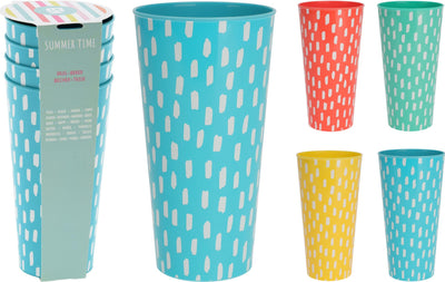 Excellent ensemble de gobelets pour articles ménagers, 4 pièces, 400ml, en plastique