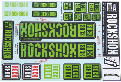 Decal rockshox set vert