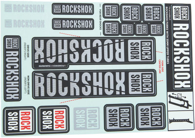 Décalage de rockshox set gris polaire