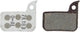 Sram Disc Br.Pad Organic, Alu Plate, 20 paires