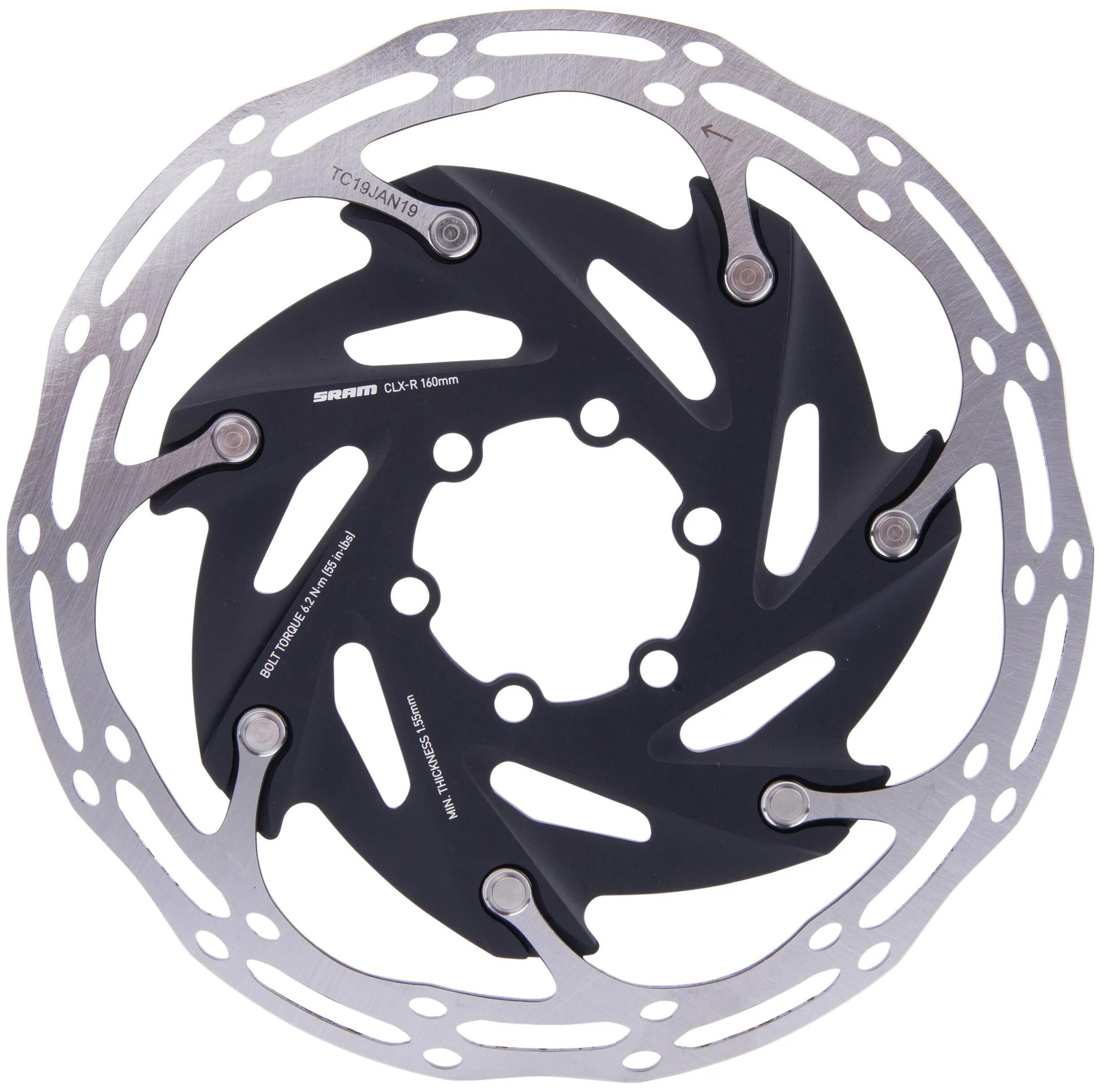 Sram Rotor Centerline XR 6H.Stain.Steel, Alu Spider