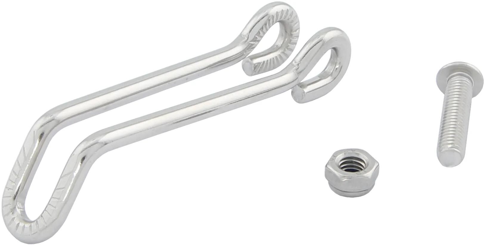 Busch Muller Headlight Crochet en argent en acier inoxydable 60 mm