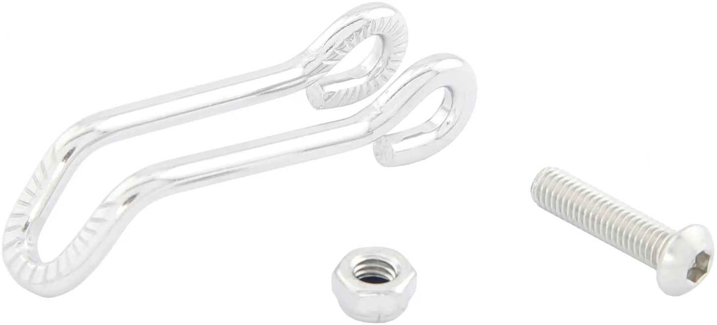Busch Muller Headlight Crochet en argent en acier inoxydable moyen 45 18 mm