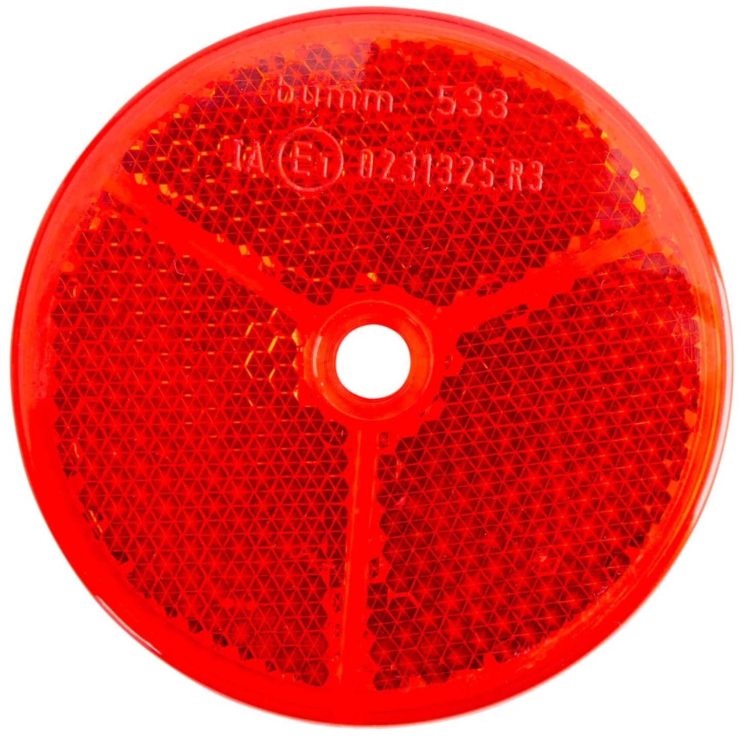 Busch + müller b m Réflecteur arrière plastique 61 mm, rouge