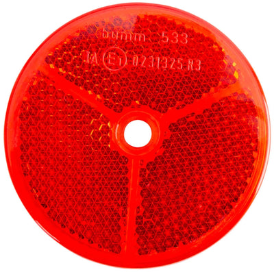 Busch + müller b m Réflecteur arrière plastique 61 mm, rouge