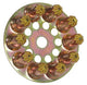 Motif de broche jaune p230 p250 p525 p560 (100pcs) (nml)