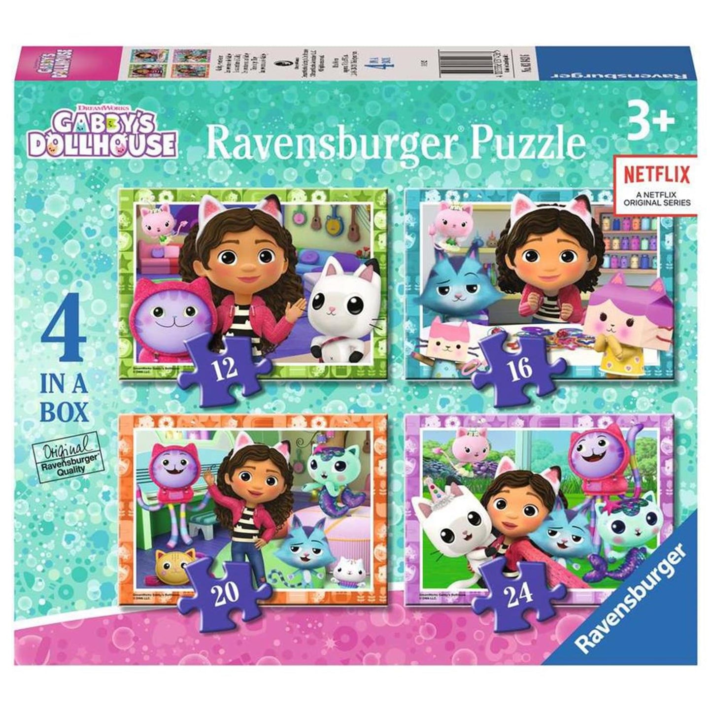 Ravensburger - Gabby's Dollhouse Puzzle 4in1