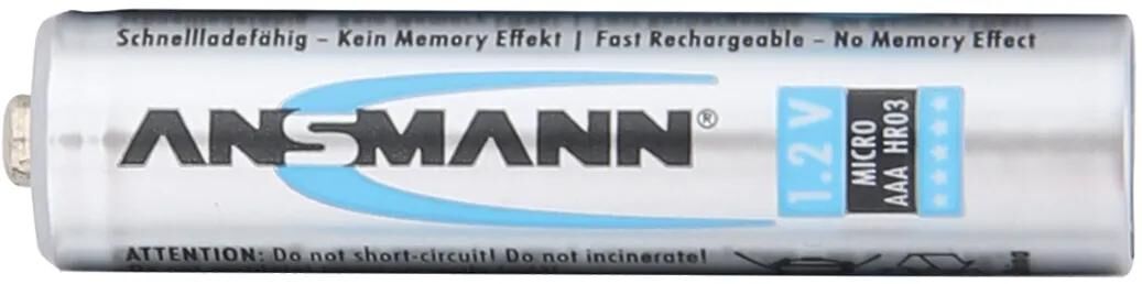 Batteries Ansmann Nimh Battery Micro AAA 800 mAh 4 pièces